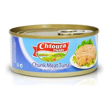 CHTOURA FIELDS TUNA IN SUNFLOWER OIL (BLUE)