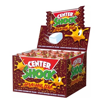 CHUPA CHUPS SPLASHING COLA CENTRE SHOCK CHEWING GUM