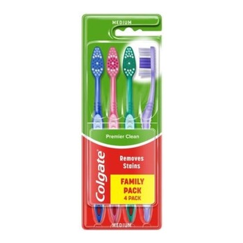 COLGATE TOOTHBRUSH PREMIER CLEAN 4PK