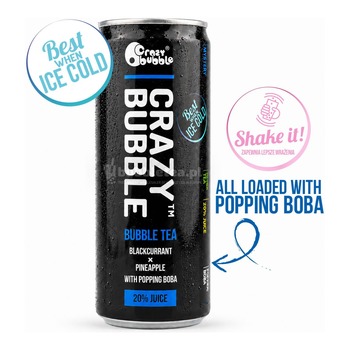 CRAZY BUBBLE TEA BLACKCURRANT&PINEAPPLE