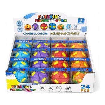 DECOMPRESS ROTATE BALL TOYS (PINK YELLOW)