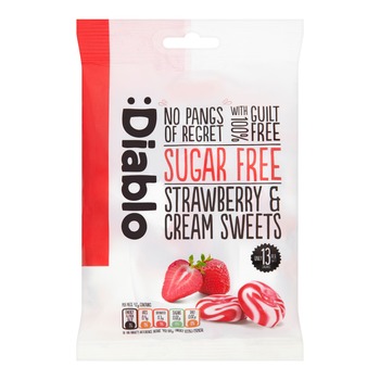 DIABLO STRAWBERRY&CREAM SWEETS SUGAR FREE