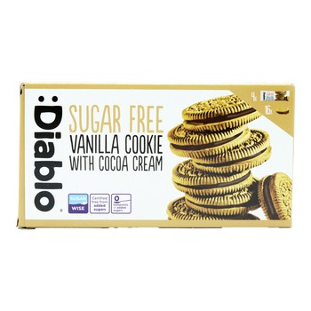 DIABLO SUGAR FREE VANILLA COOKIE WITH CACAO CREAM(BROWN)