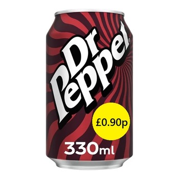 DR PEPPER CAN PM£0.90