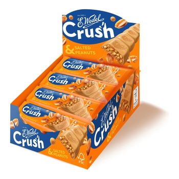 E WEDEL CRUSH SALTED CARAMEL CHOCOLATE BAR (ORANGE BOX)