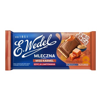 E WEDEL MILK CHOCOLATE WITH MISO CARAMEL FLAVOUR FILLING (1300349)