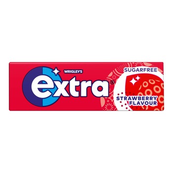 EXTRA STRAWBERRY FLAVOUR CHEWING GUM