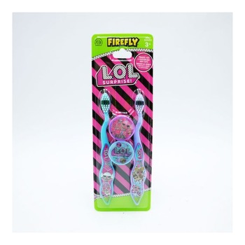 FIREFLY LOL TOOTHBRUSH WITH CAP TWIN PACK