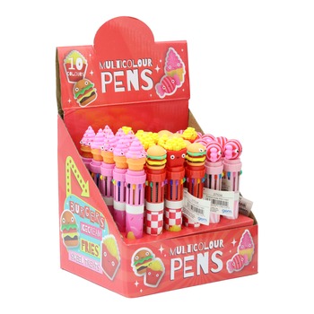 FOOD 10 COLOUR PEN PDQ