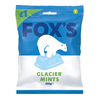 FOXS GLACIER MINTS SWEETS PM£1.00 (BLUE BOX)