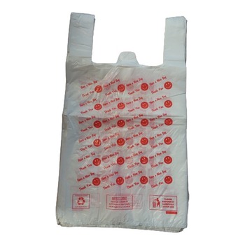 GERMAN JUMBO VEST CARRIER BAG HAPPY SMILE