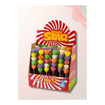 GOLDEN JELLY HEART LOLLIPOPS (RAINBOW BOX)