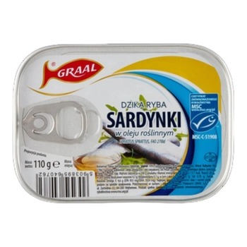 GRAAL SARDINES IN VEGETABLE OIL