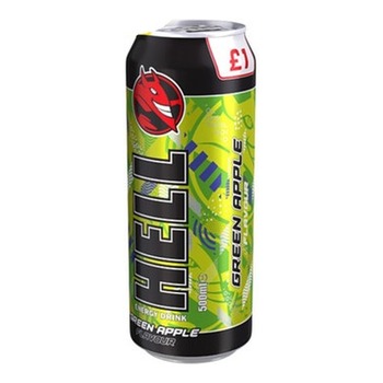 HELL GREEN APPLE FLAVOUR DRINK PM£1.00