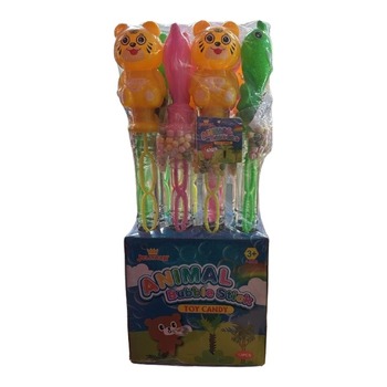 JELLYMAN ANIMAL BUBBLE STICK WITH TOY CANDY