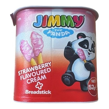 JIMMY THE PANDA STRAWBERRY FLAVOURED CREAM WITH BREADSTICK