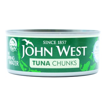 JOHN WEST TUNA CHUNKS IN SPRING WATER
