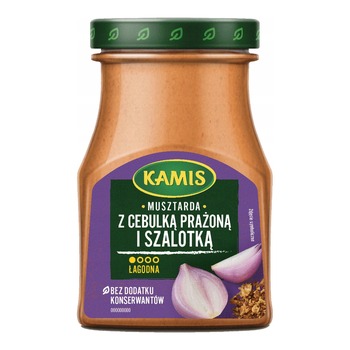KAMIS MUSZTARDA Z CEBULKA PRAZONA I SZALOTKA LAGODNA
