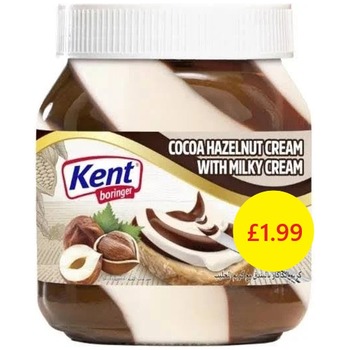 KENT BORINGER DUO SPREAD HAZELNUT&MILK PM£1.99