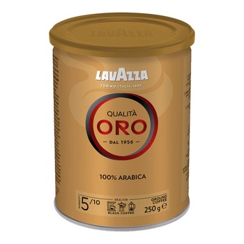 LAVAZZA QUALITA ORO 100% ARABICA COFFEE TIN (YELLOW)