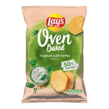 LAYS OVEN BAKED YOGURT & HERBS GREEN