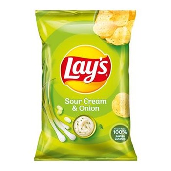 LAYS SOUR CREAM & ONION(YELLOW BOX)