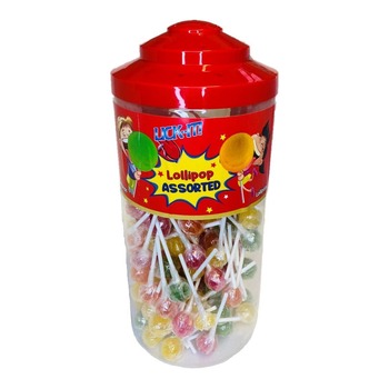 LICK-IT ASSORTED LOLLIPOPS