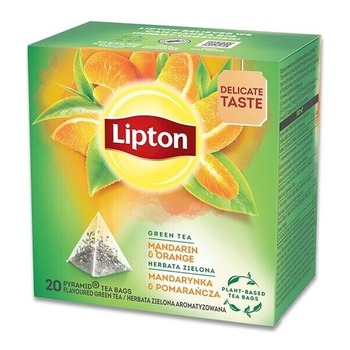 LIPTON GREEN TEA MANDARIN & ORANGE (PYRAMID)