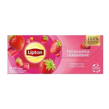 LIPTON TRUSKAWKA I RABARBAR TEA