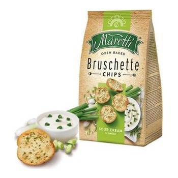 MARETTI BRUSCHETTE CHIPS SOUR CREAM&ONION
