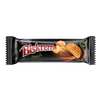 BISKREM BISCUITS WITH PEACH FILLING
