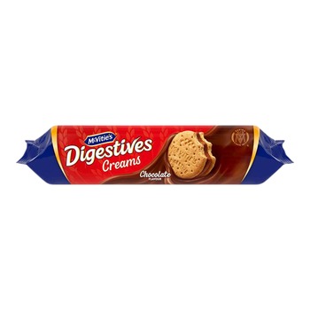 MCVITIES DIGESTIVES CREAMS CHOCOLATE FLAVOUR COOKIES