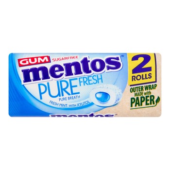 MENTOS PURE FRESH MINT FLAVOUR CHEWING GUM