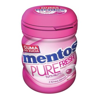 MENTOS PURE FRESH TUTTI FRUTTI CHEWING GUM TUBE