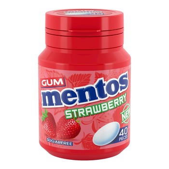 MENTOS STRAWBERRY GUM