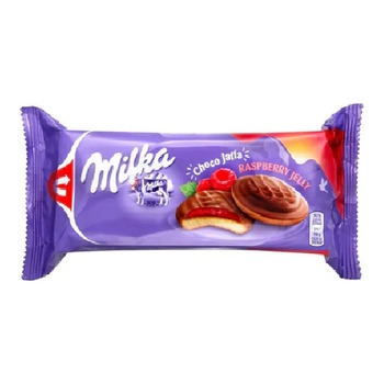 MILKA JAFFA BUISCUITS RASPBERRY JELLY