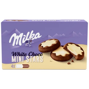 MILKA WHITE CHOCO MINI STARS