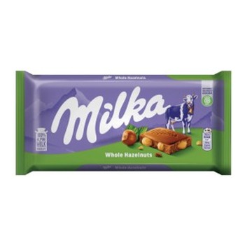 MILKA WITH WHOLE HAZELNUTS