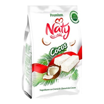 NATY WAFER ROLLS WITH COCONUT GLAZING