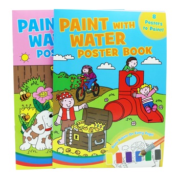 PAINT WITH WATER POSTER BOOK