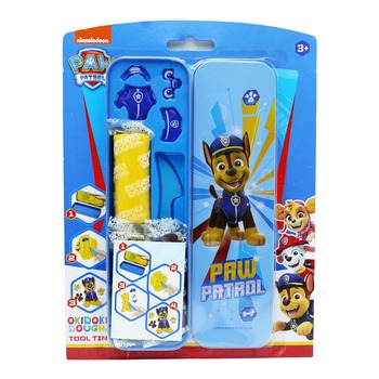 PAW PATROL OKIDOKI DOUGH 3D TOOL TIN