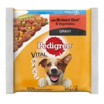 PEDIGREE DOG POUCH BEEF IN GRAVY