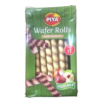 PIYA WAFER ROLLS HAZELNUT CREAM