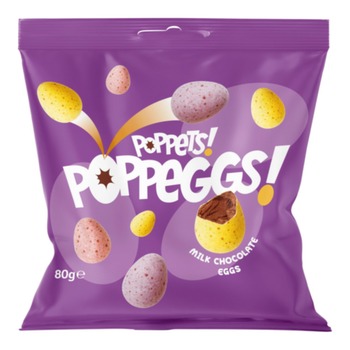 POPPETS MILK CHOCOLATE EGGS