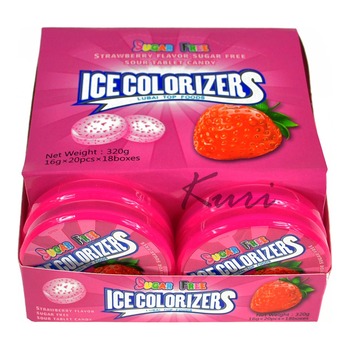 PROFISA STRAWBERRY FLAVOUR ICE COLORIZERS CANDY