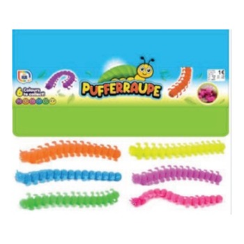 PUFFERRAUPE 6 COLOURS (COLOURFULL LONG WORMS)