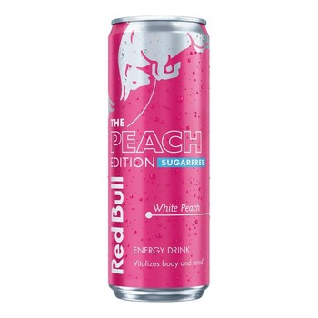REDBULL THE PEACH EDITION WHITE PEACH PINK PM£1.75