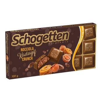 SCHOGETTEN MILK CHOCOLATE WITH HAZELNUT AND ROASTED THREADS