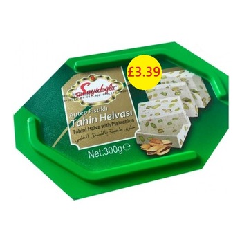 SEYIDOGLU TAHINI HALVA WITH PISTACHIOS PM£3.39