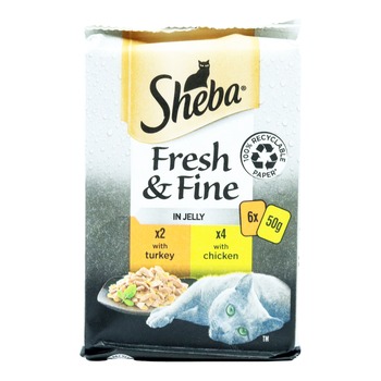 SHEBA FRESH&FINE IN JELLY POULTRY CAT FOOD GB (GK69L)